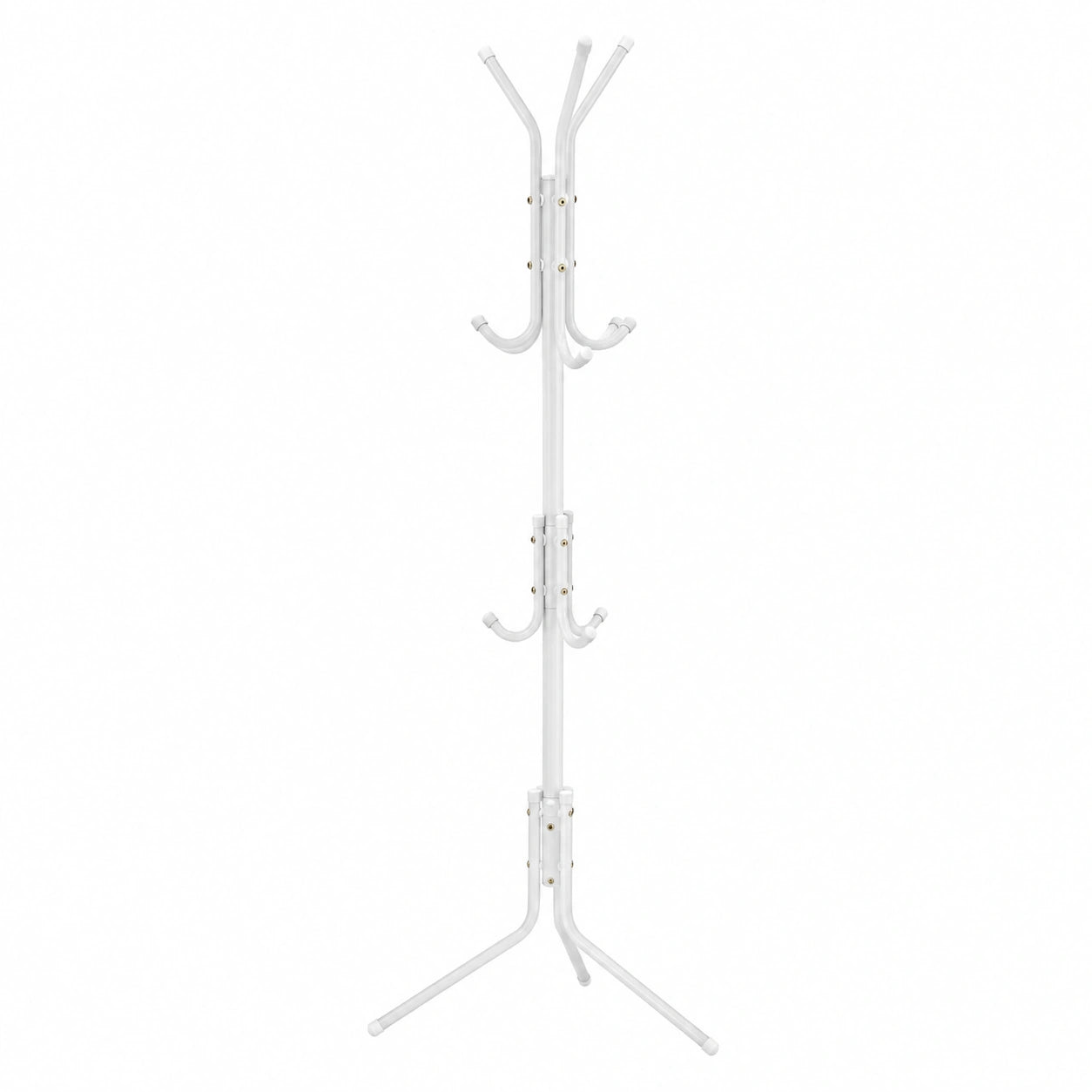 Moderner Kleiderständer in Baumform aus Metall – 12 Haken, 175 cm, Stabil & Platzsparend, Ideal für Flur & Schlafzimmer, Weiß
