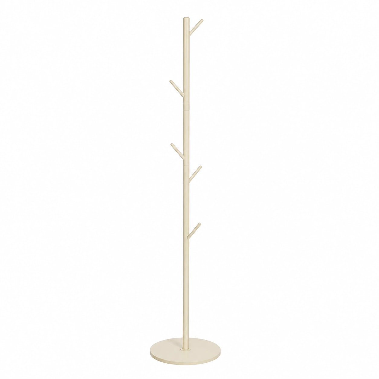 Eleganter Baum-Kleiderständer, 180 cm Höhe, Weiß | Vielseitiger Garderobenständer für Kleidung, Hüte und Taschen | Perfekt für Wohnzimmer, Schlafzimmer und Büro