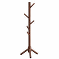 Hölzerner Garderobenständer, 175 cm, Baumdesign mit 8 Haken, höhenverstellbar