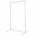 Minimalistischer Kleiderständer aus Metall, freistehendes Design, stabil und DIY-fähig, Weiß, 140cm x 80cm