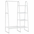 SONGMICS Wolkenweißer Kleiderständer, Metall, 5 Ablagen, 40 x 101,7 x 153,3 cm, für Schlafzimmer & Flur